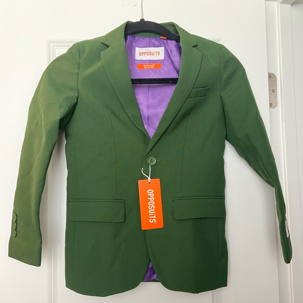 Green Opposuits Sports Coat Brand New With Tags Kids Size 8